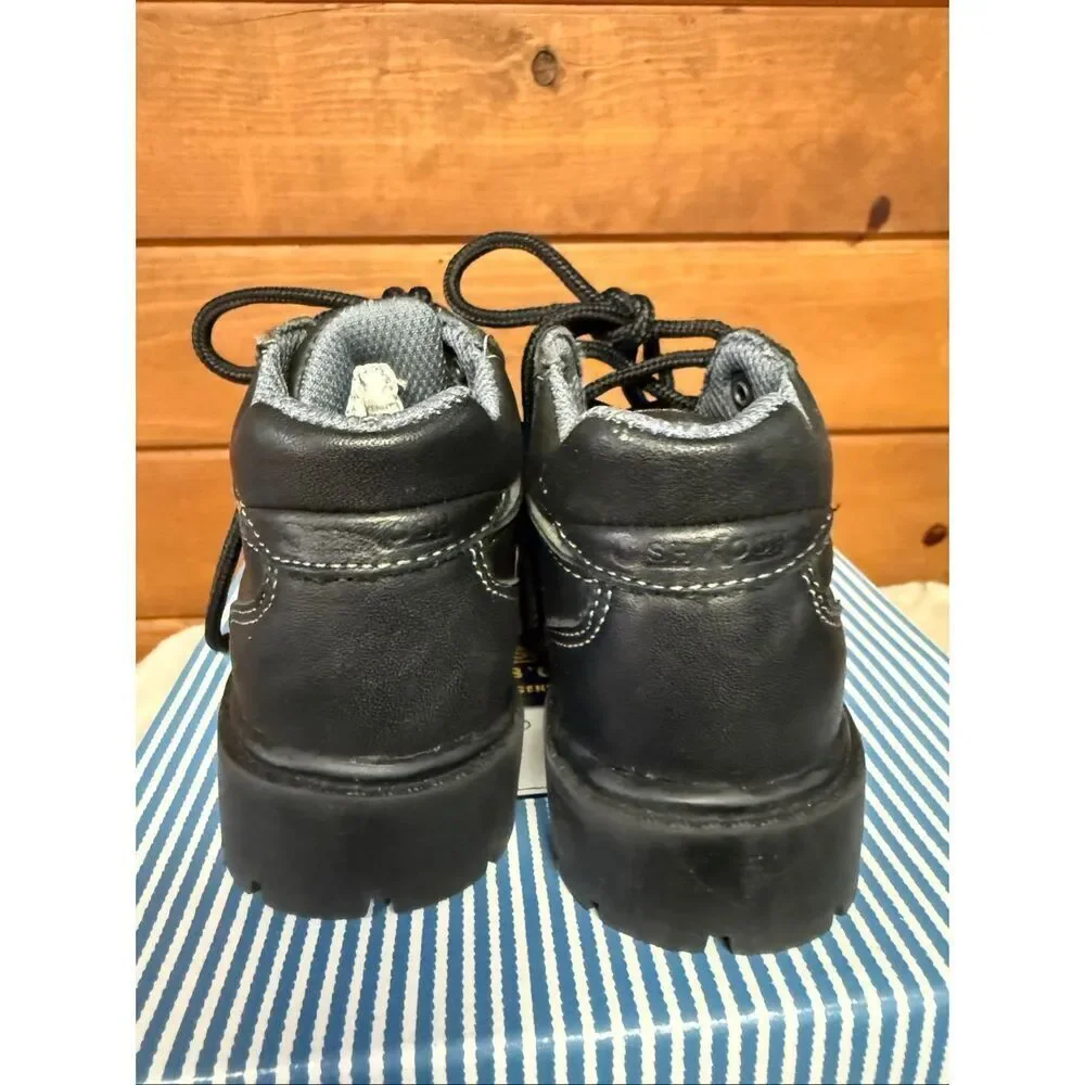 Osh Kosh Kenny Leather Boys Baby Boots Black Sz 6